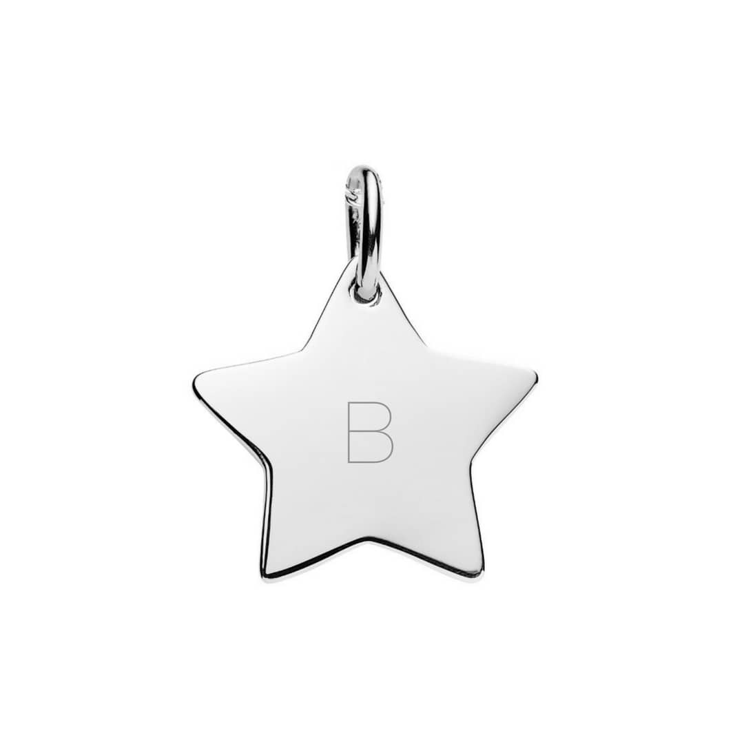 letter pendant with B engraved