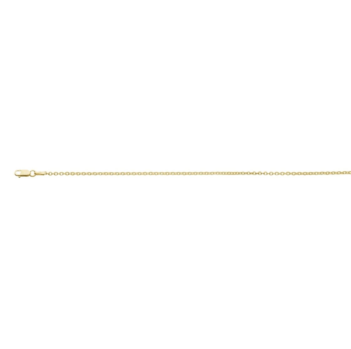 70cm yellow gold plated cable chain