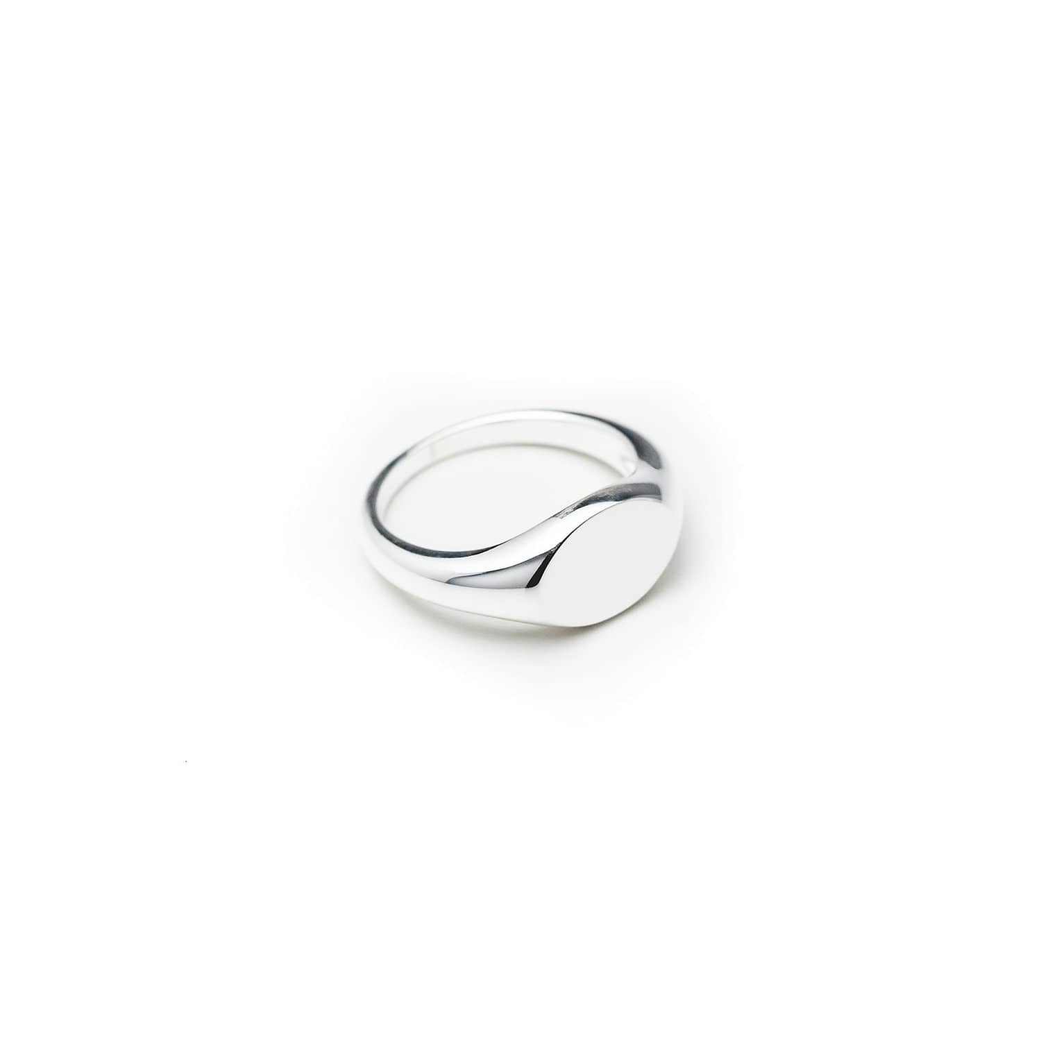 The Silver Store signet ring sterling silver