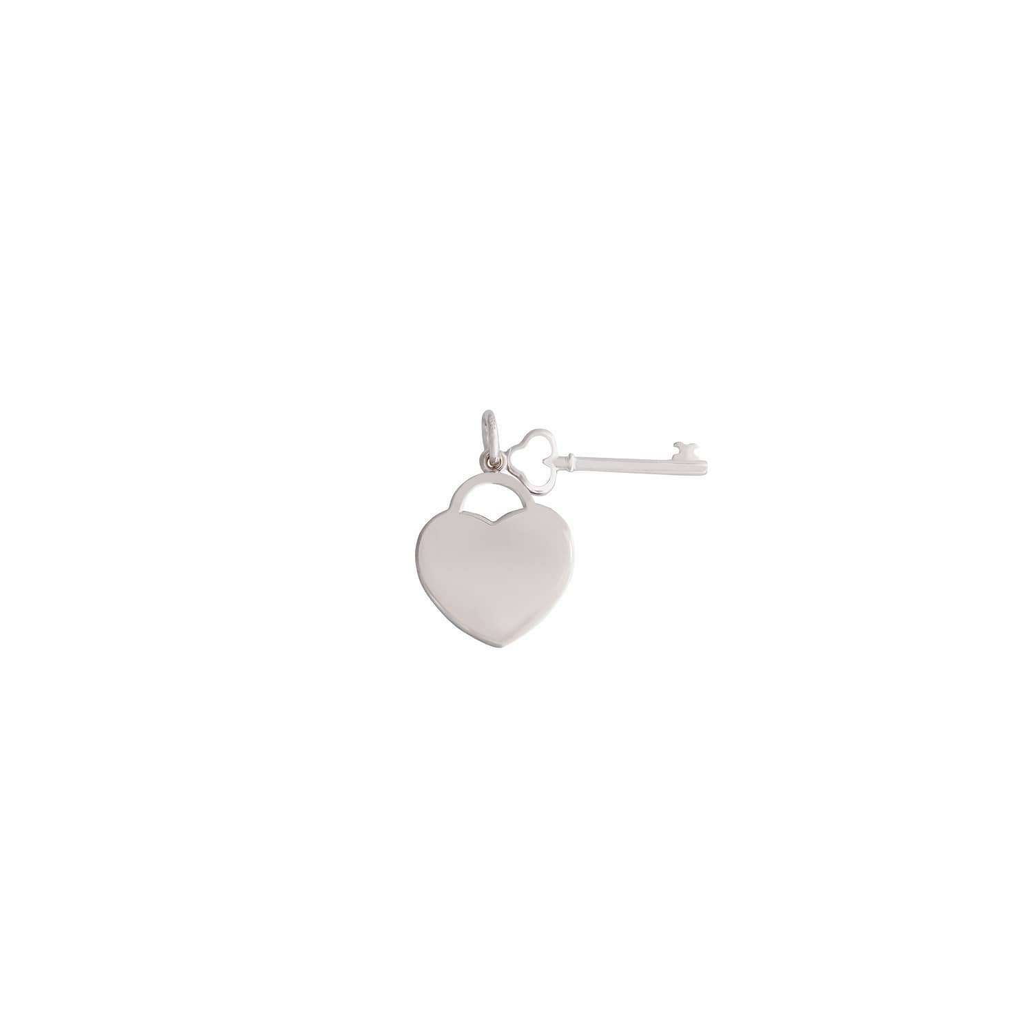 heart lock and key pendant