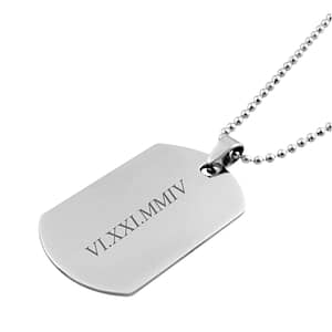 personalised men's necklace