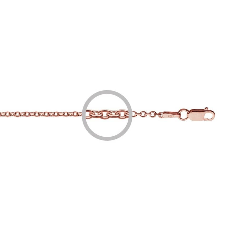 rose gold cable chain 70cm