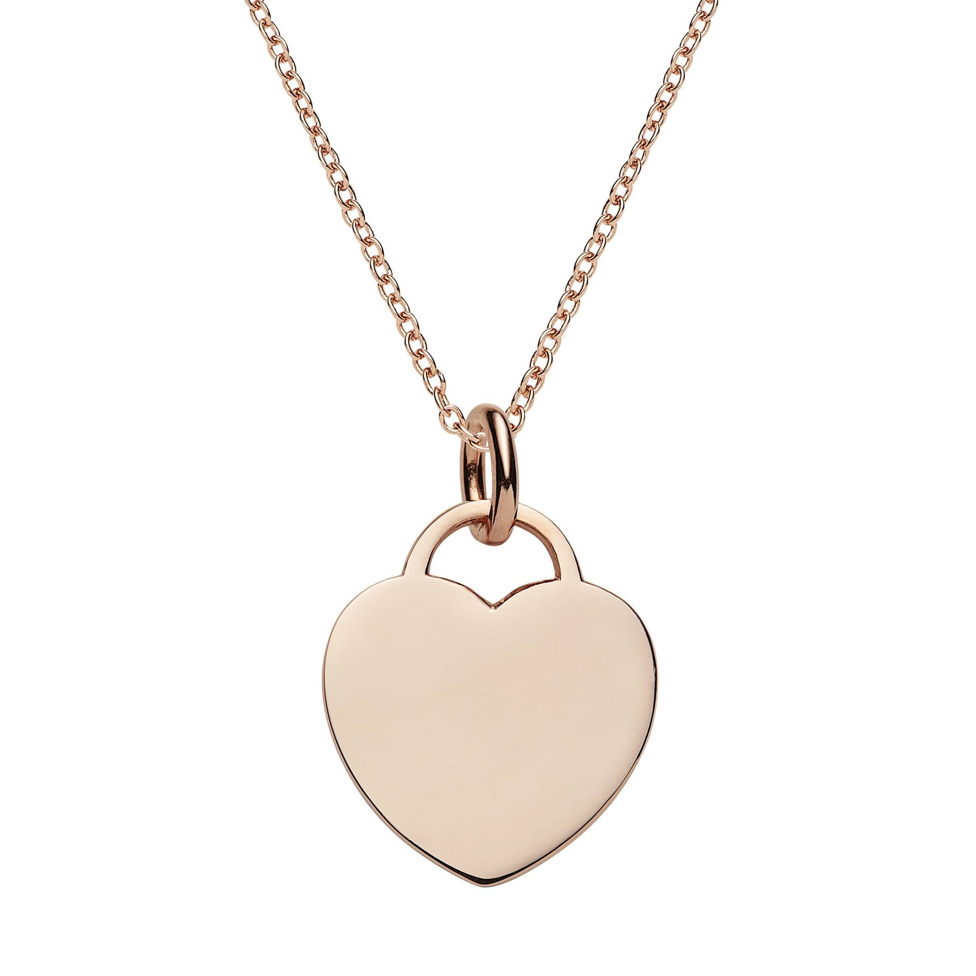 Gold heart hotsell tag necklace